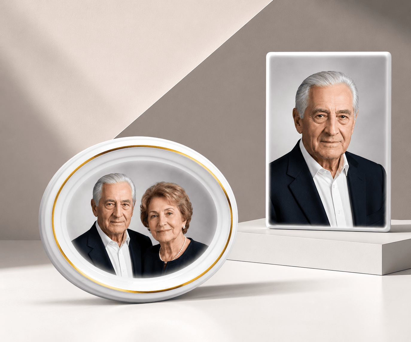 Fotoceramică ovală și dreptunghiulară CASA NOOE