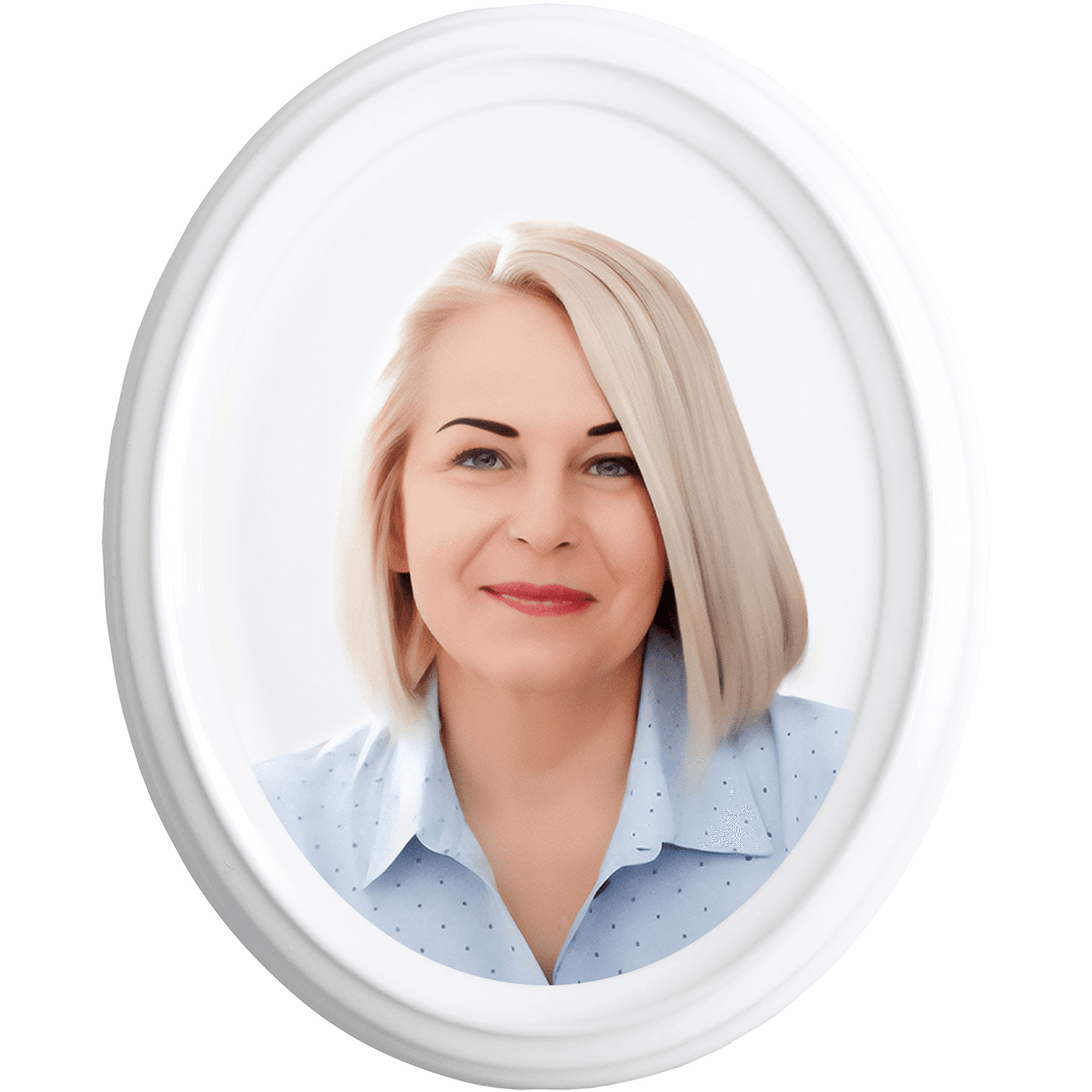 Oval cu margine mockup 0