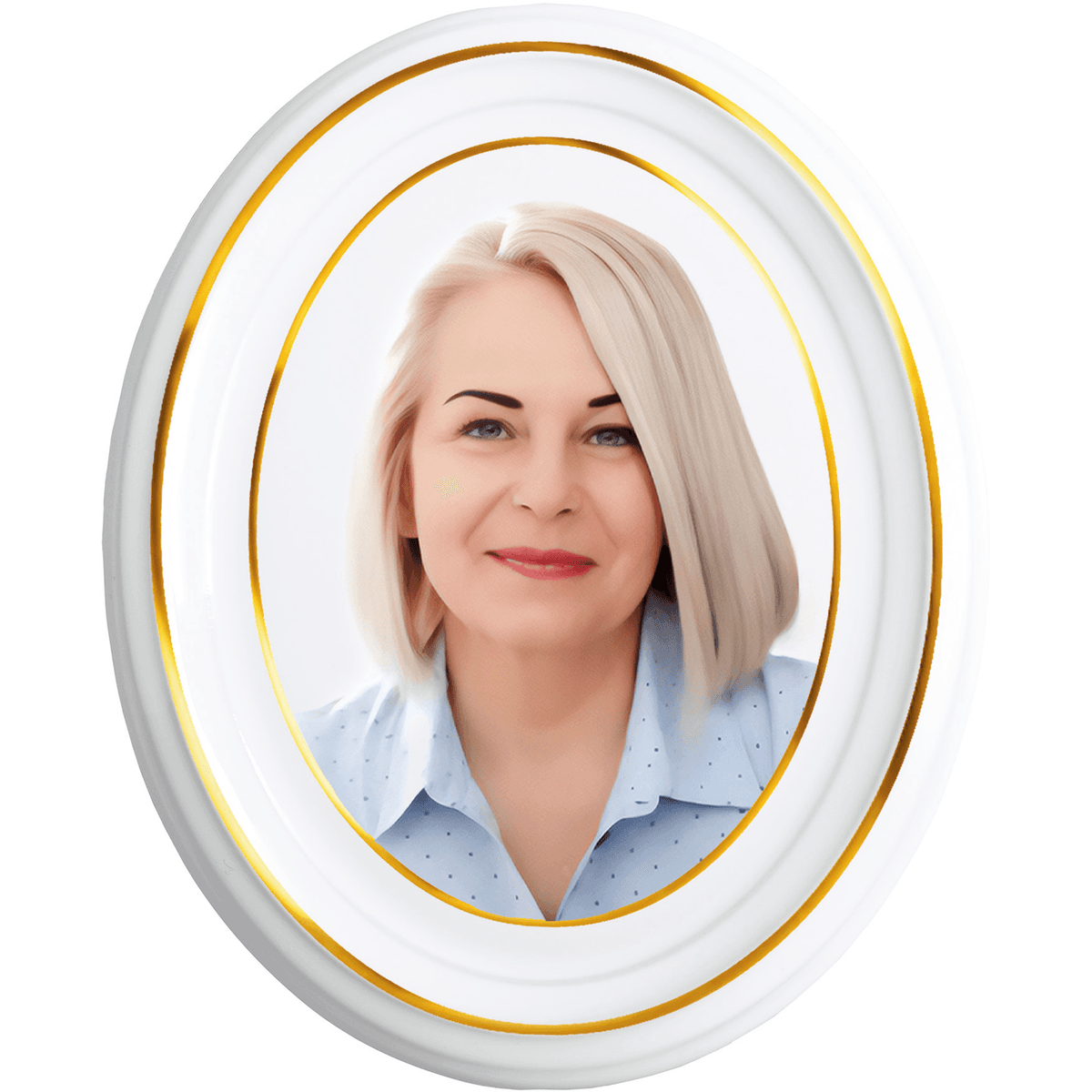 Oval Boemia cu 2 fire de aur Oval Boemia cu 2 fire de aur