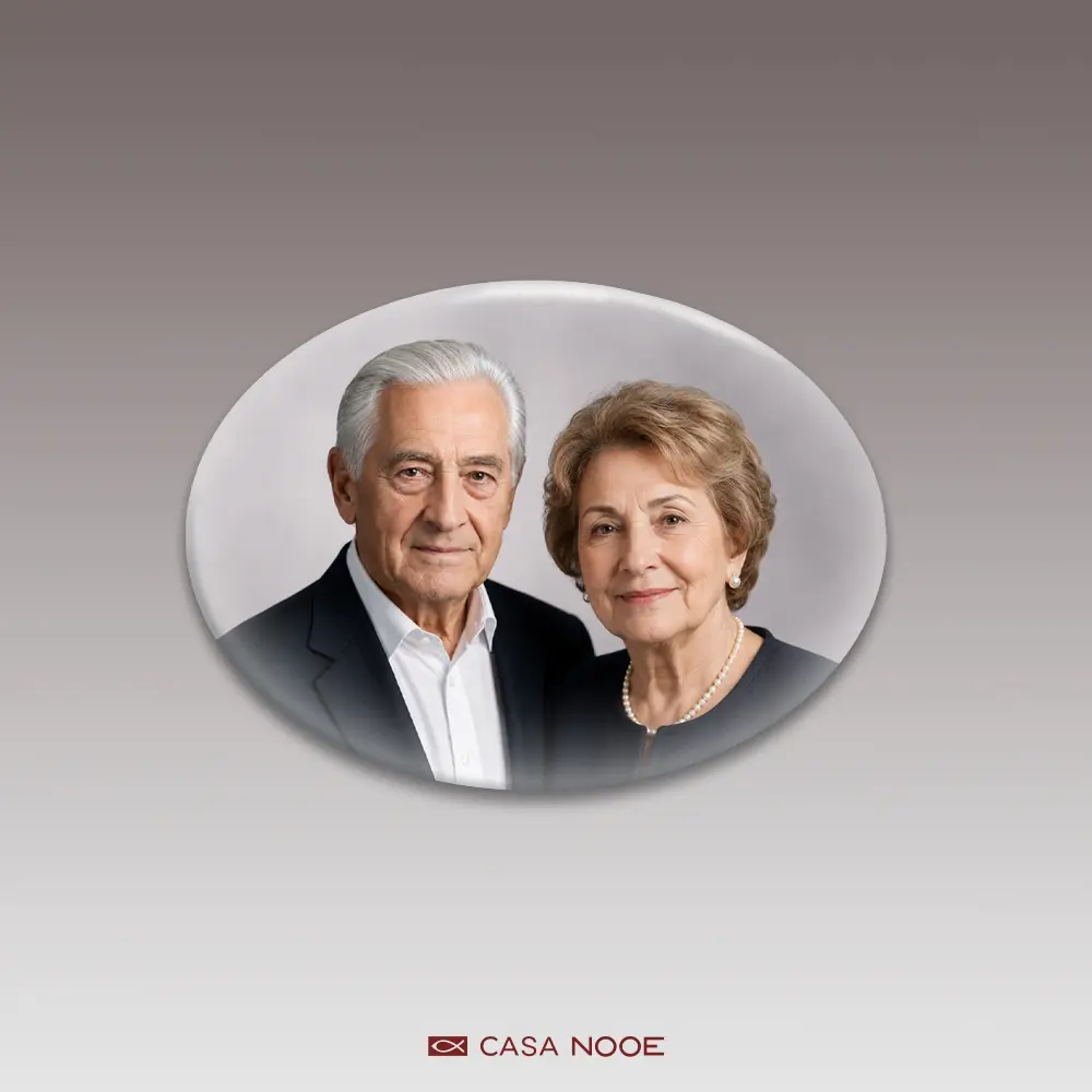 Fotoceramică ovală fără margine Fotoceramică ovală fără margine