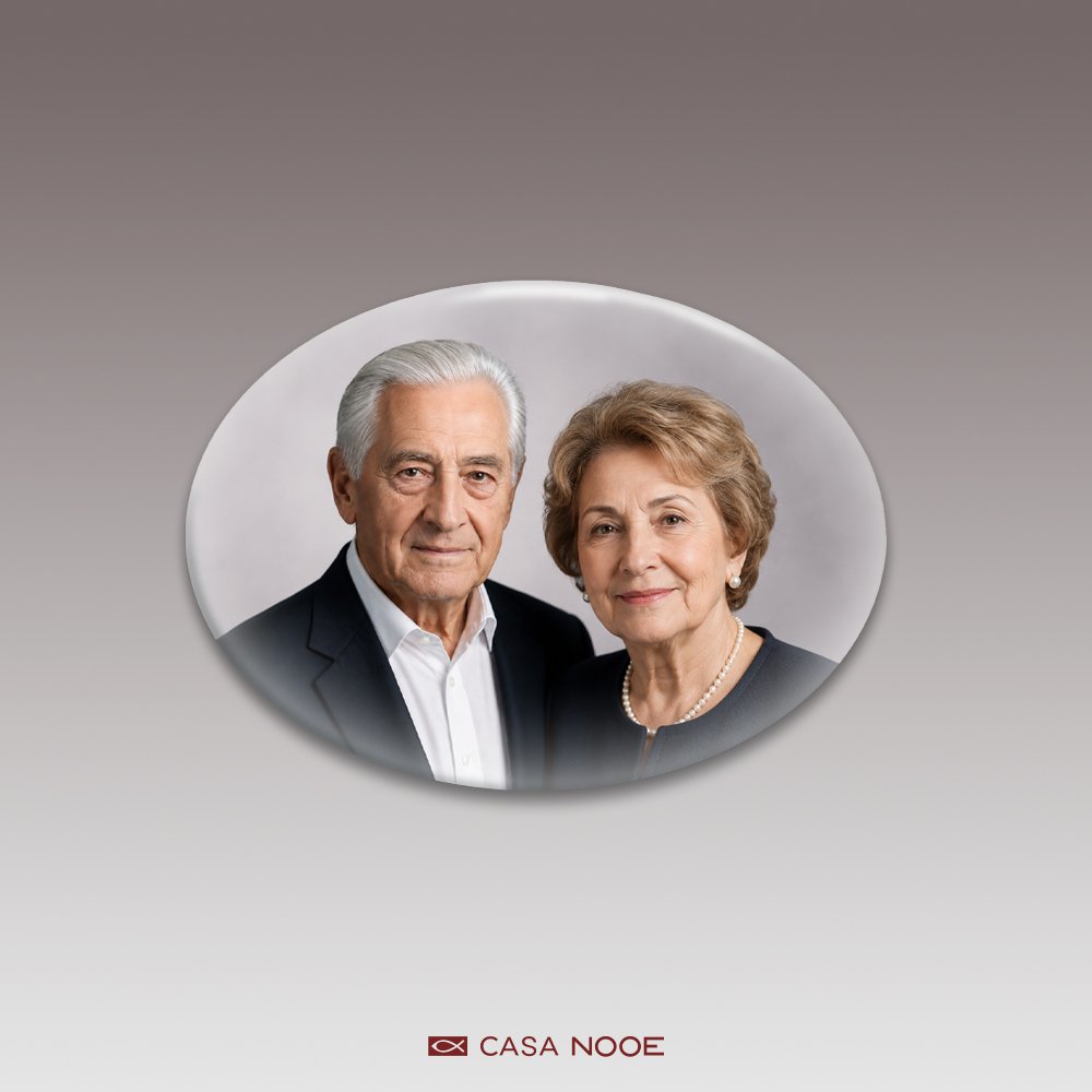 Fotoceramică ovală fără margine 1
