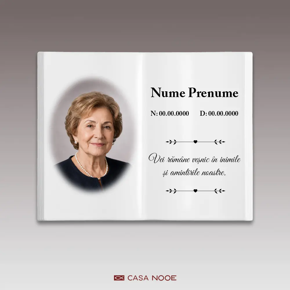 Fotoceramică tip carte Fotoceramică tip carte
